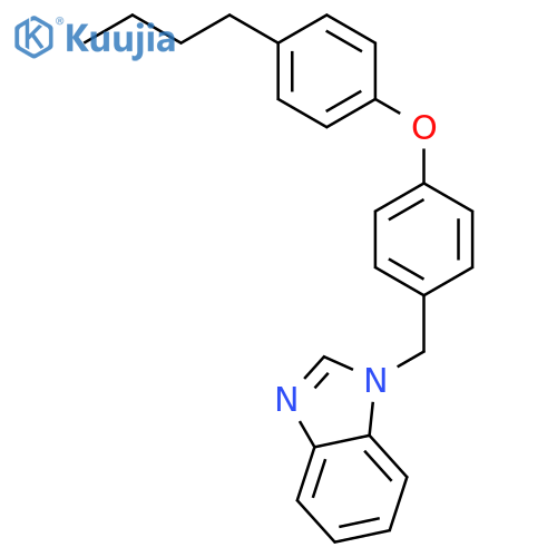 1-{[4-(4-Butylphenoxy)phenyl]methyl}-1H-benzimidazole structure