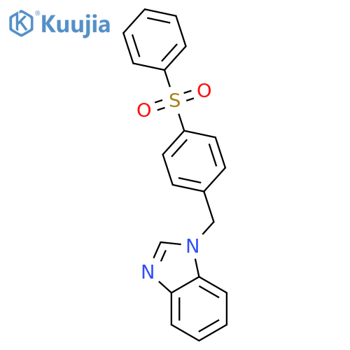 1H-Benzimidazole, 1-[[4-(phenylsulfonyl)phenyl]methyl]- structure