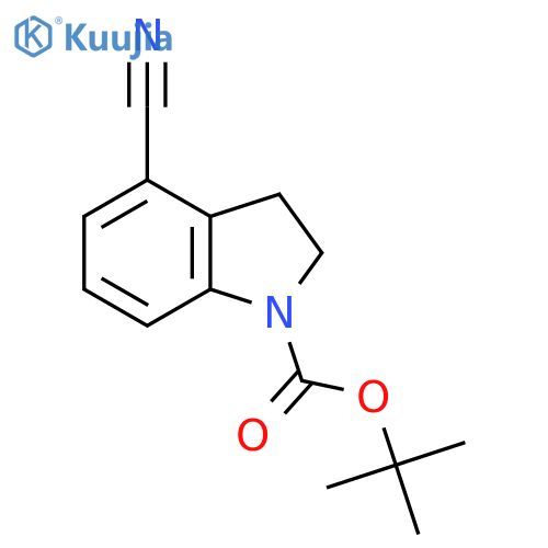 Tert-Butyl 4-cyanoindoline-1-carboxylate structure
