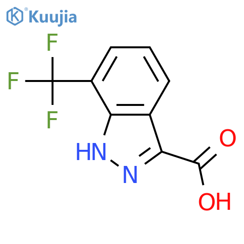 7-(trifluoromethyl)-1H-indazole-3-carboxylic acid structure