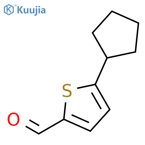 5-Cyclopentylthiophene-2-carbaldehyde structure