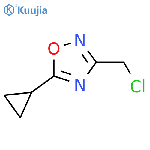 3-(Chloromethyl)-5-cyclopropyl-1,2,4-oxadiazole structure