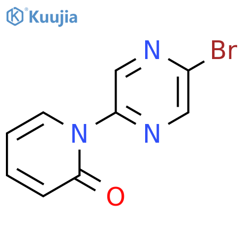 2-Bromo-5-(1H-pyridin-2-one)pyrazine structure
