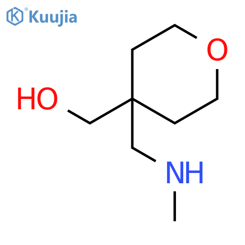 {4-[(methylamino)methyl]oxan-4-yl}methanol structure