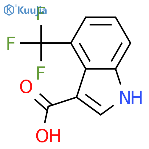 4-(Trifluoromethyl)-indole-3-carboxylic acid structure