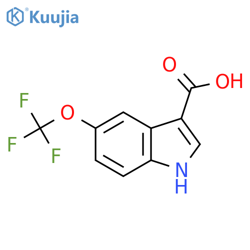 5-(Trifluoromethoxy)-1H-indole-3-carboxylic acid structure