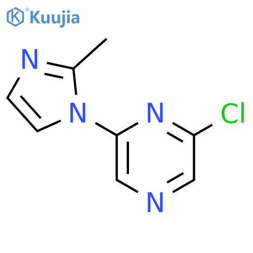 2-chloro-6-(2-methyl-1H-imidazol-1-yl)pyrazine structure