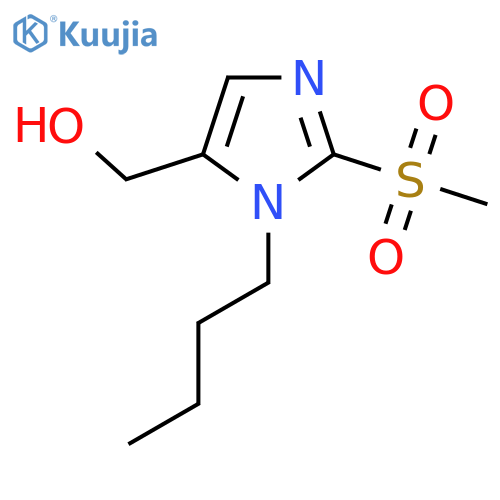 (1-Butyl-2-methanesulfonyl-1H-imidazol-5-yl)methanol structure