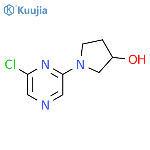 1-(6-chloropyrazin-2-yl)pyrrolidin-3-ol structure