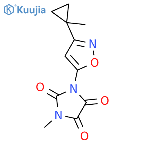 Imidazolidinetrione, methyl[3-(1-methylcyclopropyl)-5-isoxazolyl]- structure