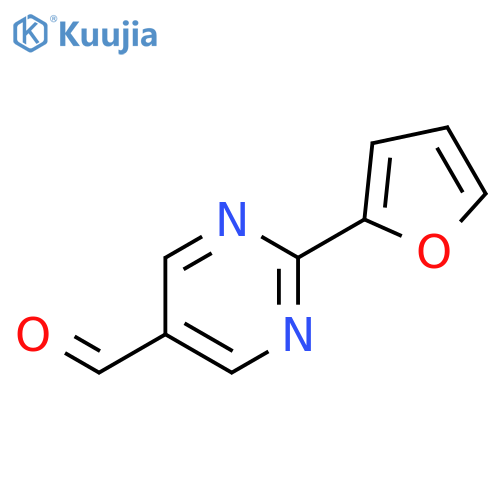 2-(Furan-2-yl)pyrimidine-5-carbaldehyde structure
