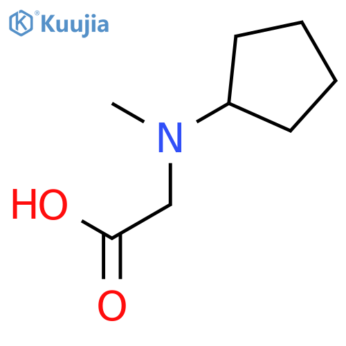 2-(N-Cyclopentyl-N-methylamino)acetic acid structure