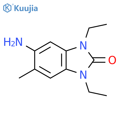 5-amino-1,3-diethyl-6-methyl-1,3-dihydro-2H-benzimidazol-2-one structure