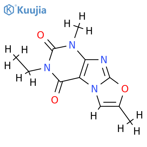 3-ethyl-1,7-dimethyl-1H,2H,3H,4H-1,3oxazolo3,2-gpurine-2,4-dione structure