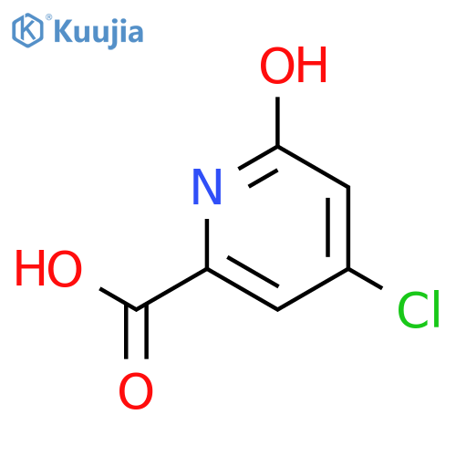4-chloro-6-hydroxypyridine-2-carboxylic acid structure