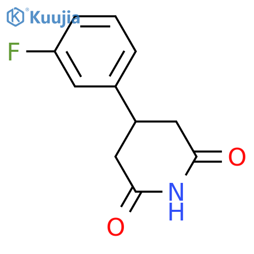 4-(3-Fluorophenyl)piperidine-2,6-dione structure