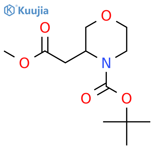 METHYL 4-N-BOC-MORPHOLINE-3-ACETATE structure