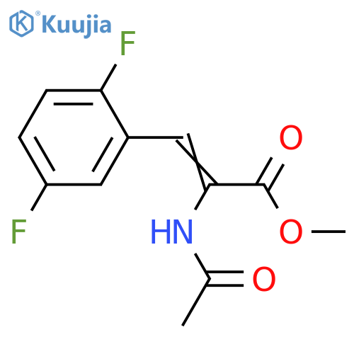 Methyl 2-acetamido-3-(2,5-difluorophenyl)acrylate structure