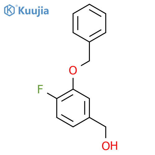 4-Fluoro-3-(phenylmethoxy)benzenemethanol structure