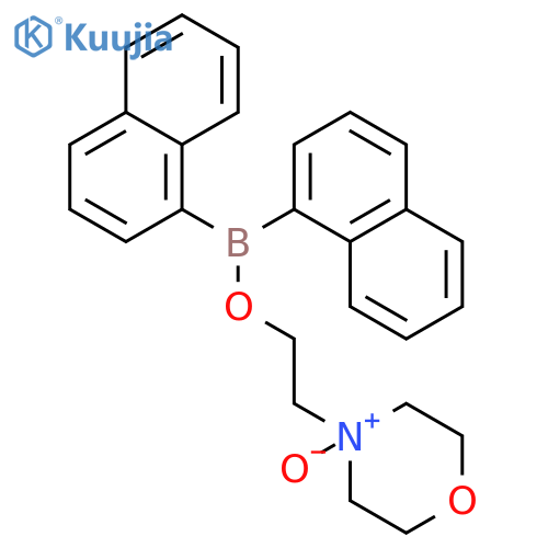 Borinic acid, di-1-naphthalenyl-, 2-(4-oxido-4-morpholinyl)ethyl ester structure