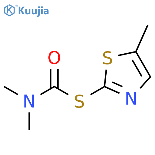 Carbamothioic acid, dimethyl-, S-(5-methyl-2-thiazolyl) ester structure