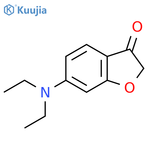 6-(diethylamino)-2,3-dihydro-1-benzofuran-3-one structure