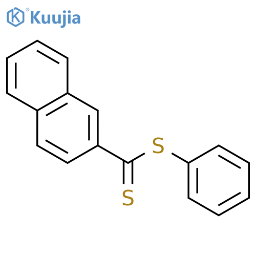 2-Naphthalenecarbodithioic acid, phenyl ester structure