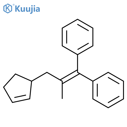1,1'-3-(2-Cyclopenten-1-yl)-2-methyl-1-propen-1-ylidenebisbenzene structure