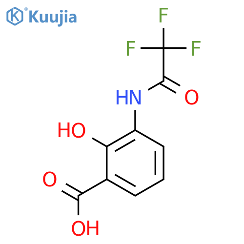 2-Hydroxy-3-(2,2,2-trifluoro-acetylamino)-benzoic acid structure