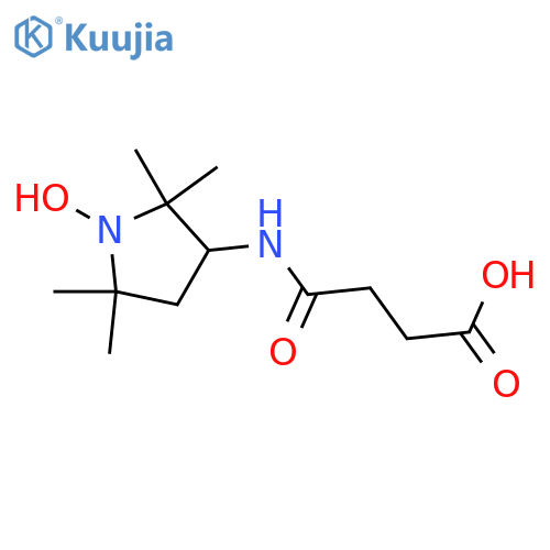 1-Pyrrolidinyloxy, 3-[(3-carboxy-1-oxopropyl)amino]-2,2,5,5-tetramethyl- structure