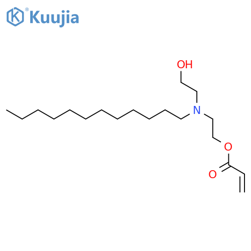 2-Propenoic acid, 2-[dodecyl(2-hydroxyethyl)amino]ethyl ester structure