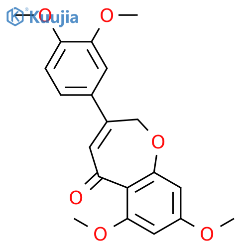 1-Benzoxepin-5(2H)-one, 3-(3,4-dimethoxyphenyl)-6,8-dimethoxy- structure