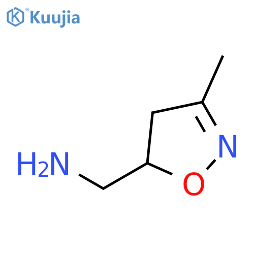 (3-methyl-4,5-dihydro-1,2-oxazol-5-yl)methanamine structure