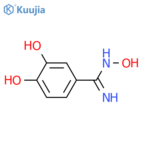 N',3,4-trihydroxybenzene-1-carboximidamide structure