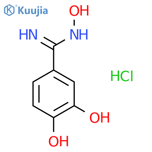 N,3,4-Trihydroxybenzamidine hydrochloride structure