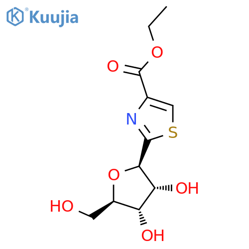 2-b-D-Ribofuranosyl-4-thiazolecarboxylic Acid Ethyl Ester structure