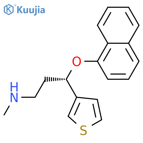 (3S)-N-Methyl-γ-(1-naphthalenyloxy)-3-thiophenepropanamine structure