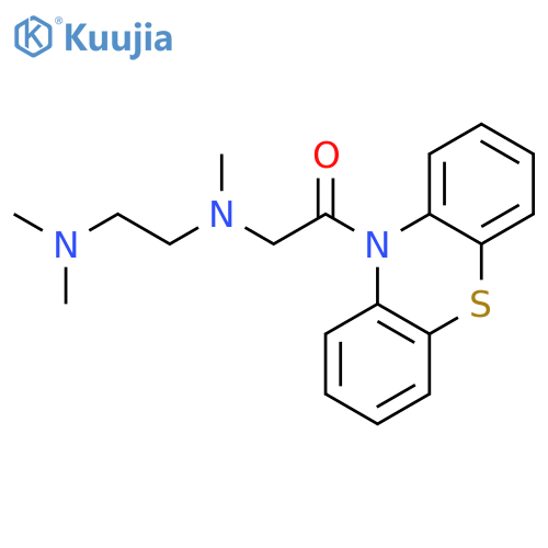 N,N,N'-trimethyl-N'-[2-oxo-2-(10H-phenothiazin-10-yl)ethyl]ethane-1,2-diamine structure
