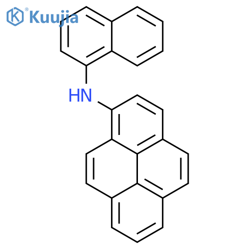 1-Pyrenamine, N-1-naphthalenyl- structure