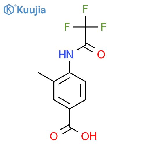 M-toluic acid, 4-(trifluoroacetamido)- structure