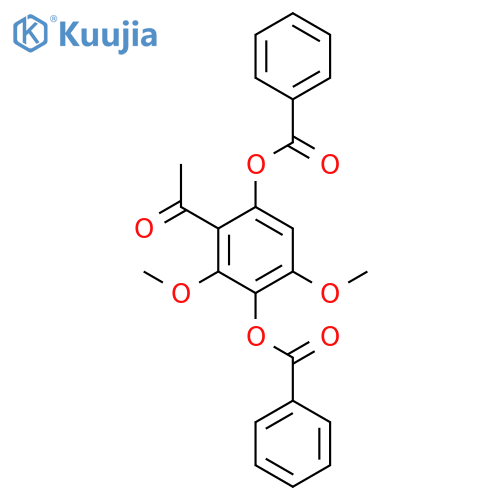Ethanone, 1-[3,6-bis(benzoyloxy)-2,4-dimethoxyphenyl]- structure