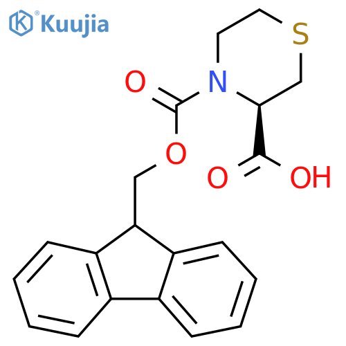 (R)-Fmoc-3-carboxythiomorpholine structure
