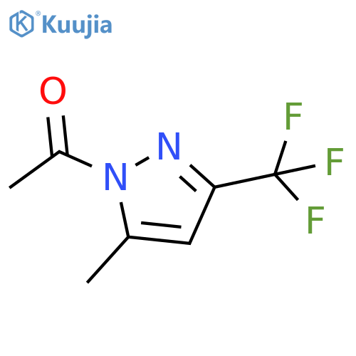 1-Acetyl-5-methyl-3-(trifluoromethyl)pyrazole structure