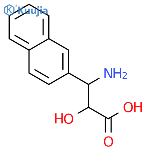 (2S,3S)-3-Amino-2-hydroxy-3-(naphthalen-2-yl)propanoic acid structure