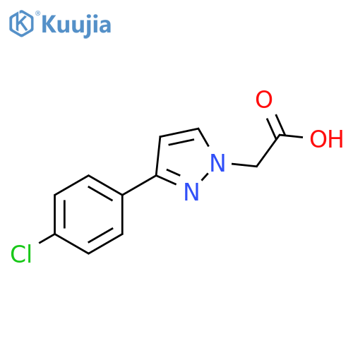 1H-Pyrazole-1-acetic acid, 3-(4-chlorophenyl)- structure