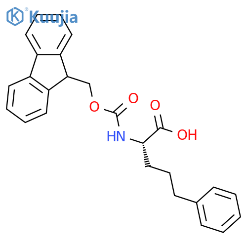 Fmoc-L-2-amino-5-phenyl-pentanoic acid structure
