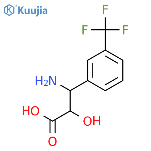 (2S,3S)-3-Amino-2-hydroxy-3-(3-(trifluoromethyl)phenyl)propanoic acid structure
