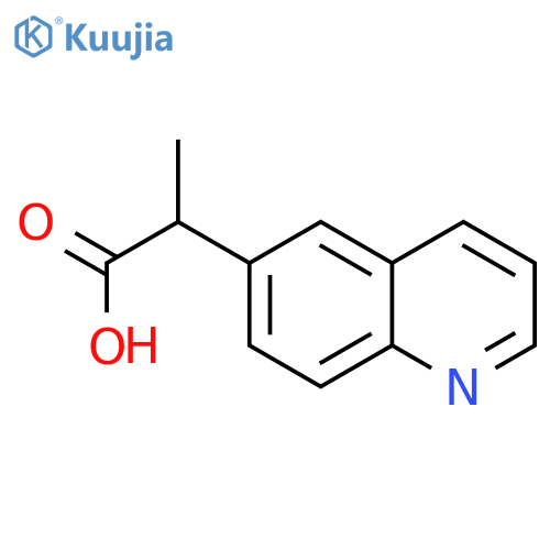 2-(Quinolin-6-yl)propanoic acid structure