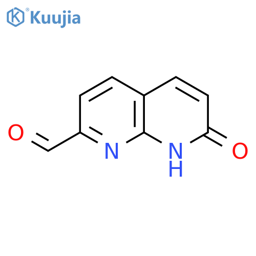 7-oxo-7,8-dihydro-1,8-naphthyridine-2-carbaldehyde structure
