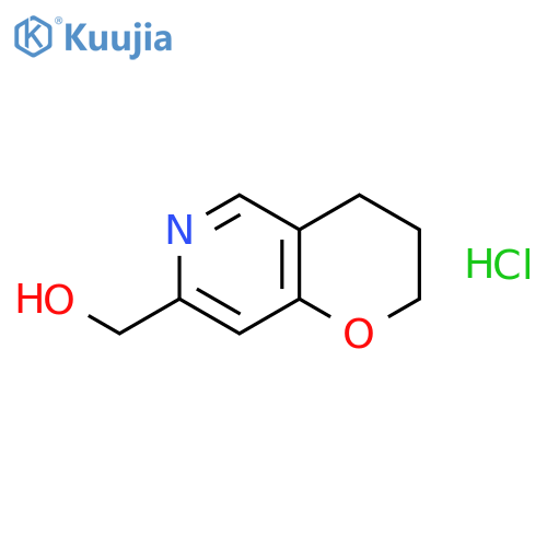 3,4-dihydro-2H-Pyrano[3,2-c]pyridine-7-methanol hydrochloride structure